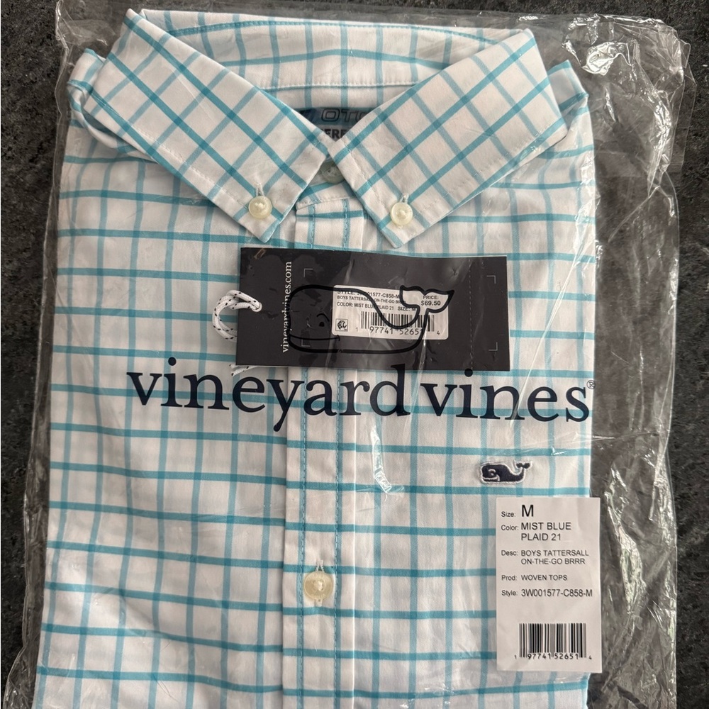 Vineyard Vines On The Go Brrr long sleeve button down shirt
